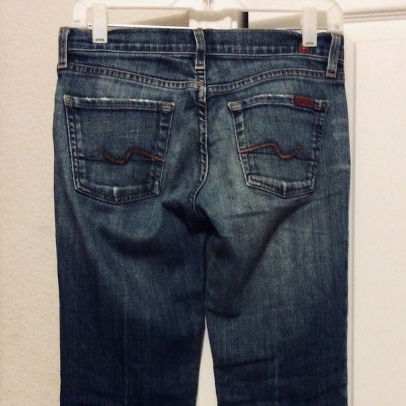 7 FAM Flip Flop Bootcut Jeans Medium Wash - Picture 5 of 5